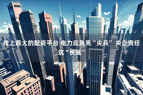 线上最大的配资平台 电力应急亮“尖兵” 央企责任筑“长城”